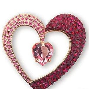 Swarovski Truly in Love Brooch - Retired